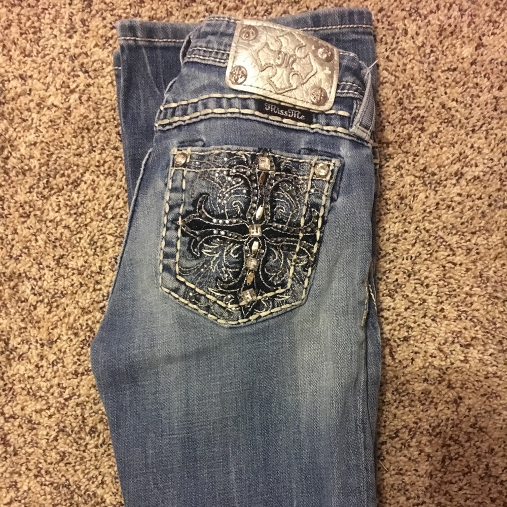 Girls Miss Me Bootcut Jeans!